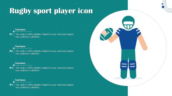 Rugby Sport Player Icon Infographics PDF