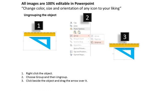 Ruler For Drawing And Measurement Powerpoint Templates