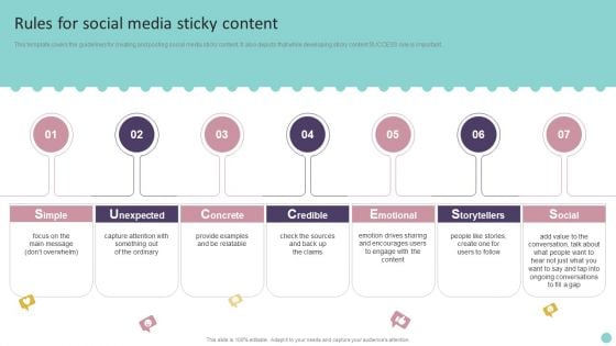 Rules For Social Media Sticky Content Playbook For Promoting Social Media Brands Professional PDF Rules For Social Media Sticky Content Playbook For Promoting Social Media Brands Professional PDF