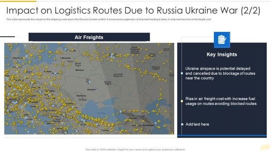 Russia Ukraine War Influence On International Supply Chain Impact On Logistics Routes Due Pictures PDF