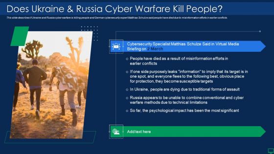 Russian Cyber Attacks On Ukraine IT Does Ukraine And Russia Cyber Diagrams PDF