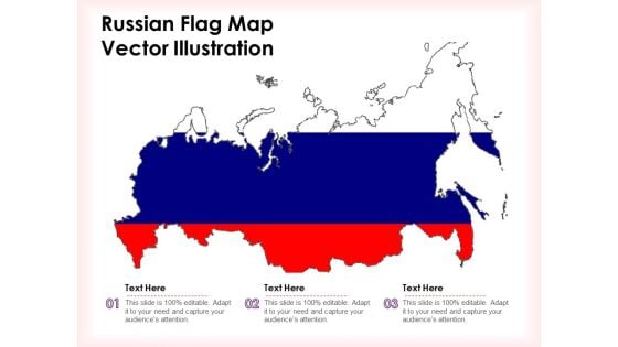 Russian Flag Map Vector Illustration Ppt PowerPoint Presentation Icon Example PDF