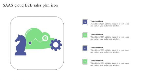 SAAS Cloud B2B Sales Plan Icon Brochure PDF