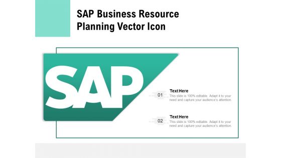 SAP Business Resource Planning Vector Icon Ppt PowerPoint Presentation Pictures Objects PDF