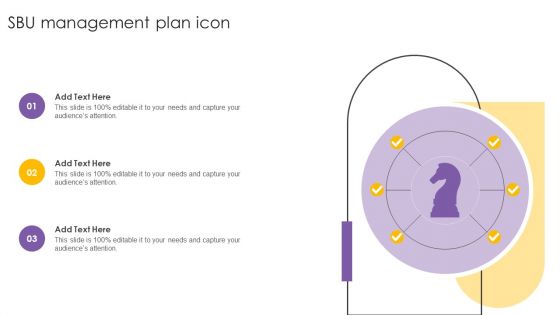 SBU Management Plan Icon Ppt PowerPoint Presentation Infographics Inspiration PDF