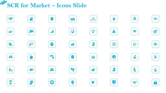 SCR For Market Icons Slide Ppt Pictures Example File PDF