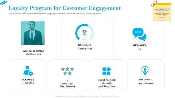 SCR For Market Loyalty Program For Customer Engagement Icons PDF