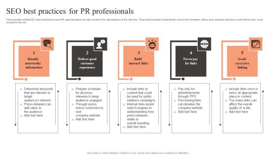 SEO Best Practices For PR Professionals Rules PDF