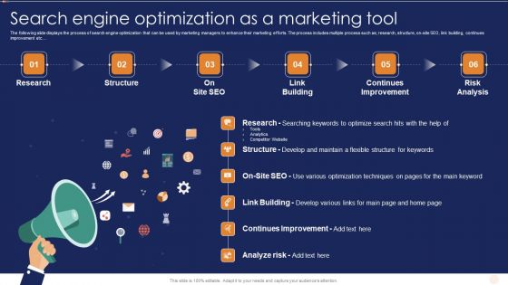 SEO Marketing Strategy For B2B And B2C Search Engine Optimization As A Marketing Tool Ideas PDF