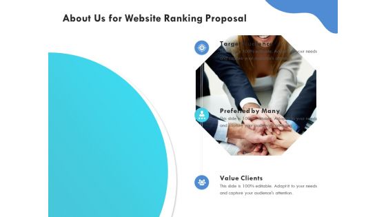 SEO Proposal Template About Us For Website Ranking Proposal Ppt PowerPoint Presentation Slides Graphics PDF