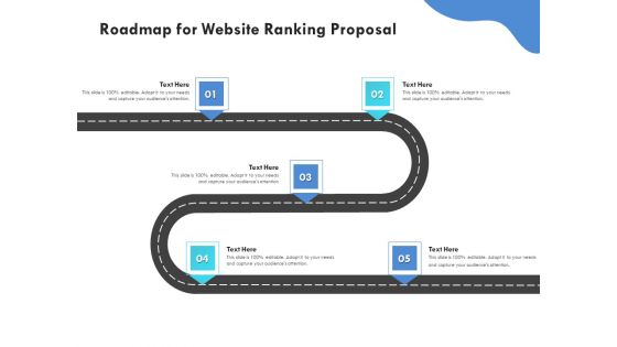 SEO Proposal Template Roadmap For Website Ranking Proposal Ppt PowerPoint Presentation Layouts Display