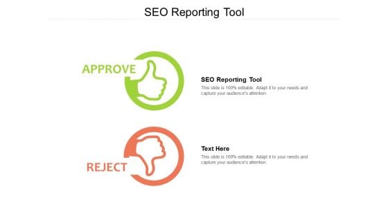 SEO Reporting Tool Ppt PowerPoint Presentation File Structure Cpb