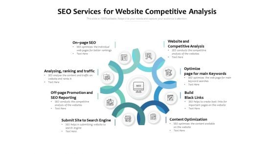 SEO Services For Website Competitive Analysis Ppt PowerPoint Presentation Icon Brochure