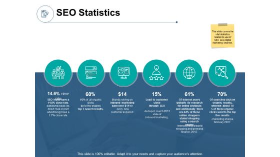 SEO Statistics Technology Ppt PowerPoint Presentation Show File Formats