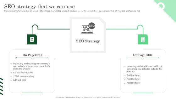 SEO Strategy That We Can Use Ppt PowerPoint Presentation File Infographic Template PDF SEO Strategy That We Can Use Ppt PowerPoint Presentation File Infographic Template PDF