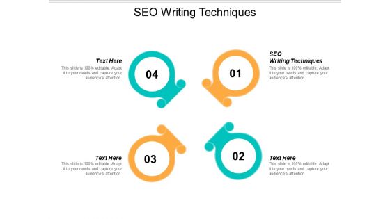 SEO Writing Techniques Ppt PowerPoint Presentation Inspiration Graphics Download Cpb