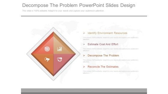 Decompose The Problem Powerpoint Slides Design Decompose The Problem Powerpoint Slides Design
