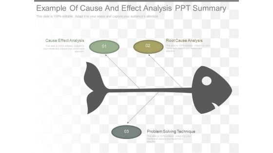 Example Of Cause And Effect Analysis Ppt Summary