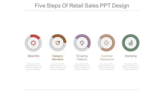 Five Steps Of Retail Sales Ppt Design Five Steps Of Retail Sales Ppt Design
