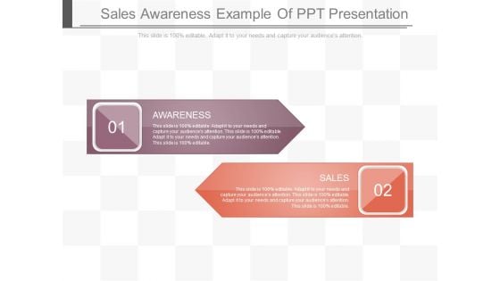 Sales Awareness Example Of Ppt Presentation