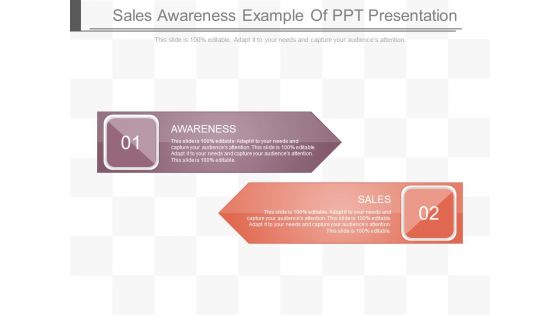 Sales Awareness Example Of Ppt Presentation