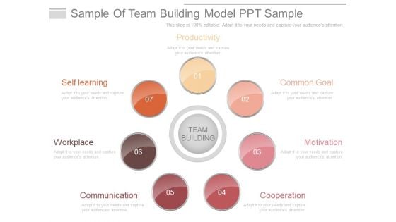 Sample Of Team Building Model Ppt Sample