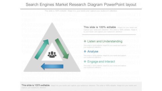 Search Engines Market Research Diagram Powerpoint Layout