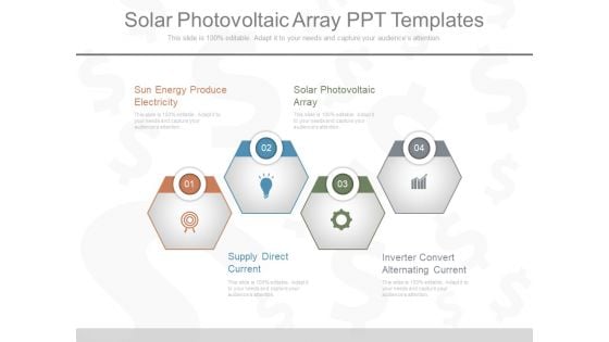 Solar Photovoltaic Array Ppt Templates