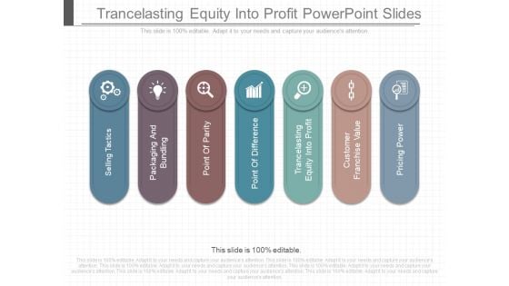 Trancelasting Equity Into Profit Powerpoint Slides