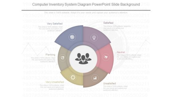Computer Inventory System Diagram Powerpoint Slide Background