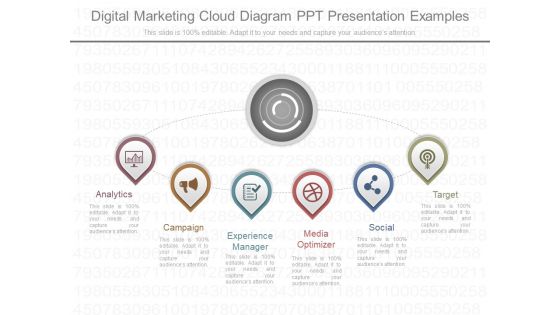 Digital Marketing Cloud Diagram Ppt Presentation Examples