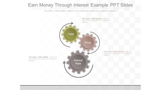 Earn Money Through Interest Example Ppt Slides