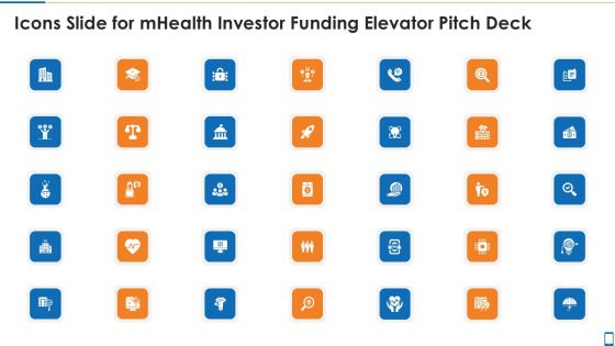 Icons Slide For Mhealth Investor Funding Elevator Pitch Deck Portrait PDF
