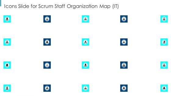 Icons Slide For Scrum Staff Organization Map IT Rules PDF