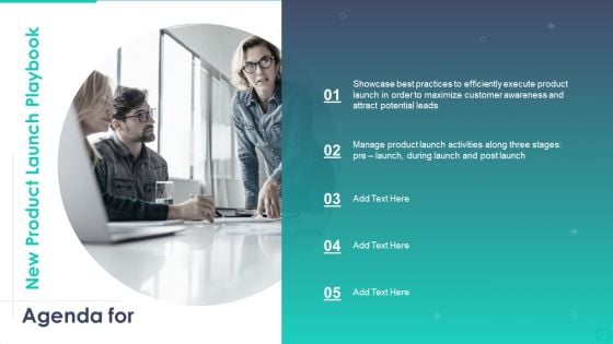Agenda For New Product Launch Playbook Background PDF Agenda For New Product Launch Playbook Background PDF