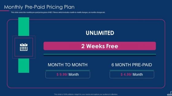 Fitness Tracker App Startup Investor Presentation Monthly Pre Paid Pricing Plan Formats PDF Fitness Tracker App Startup Investor Presentation Monthly Pre Paid Pricing Plan Formats PDF
