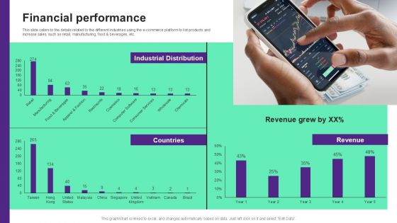 Online Store Investment Pitch Deck Financial Performance Topics PDF