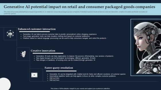 Generative AI Potential Impact On Retail And Consumer Packaged Goods Companies Introduction PDF Generative AI Potential Impact On Retail And Consumer Packaged Goods Companies Introduction PDF
