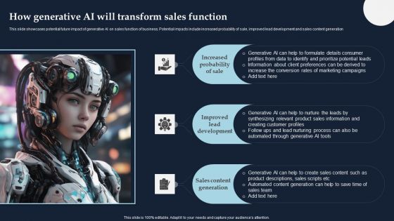 How Generative AI Will Transform Sales Function Ideas PDF How Generative AI Will Transform Sales Function Ideas PDF