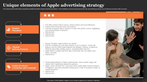 Apples Strategy To Achieve Top Brand Value Position Unique Elements Of Apple Advertising Strategy Themes PDF