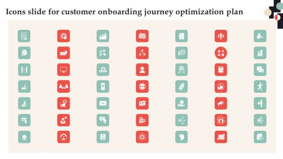 Icons Slide For Customer Onboarding Journey Optimization Plan Ideas PDF