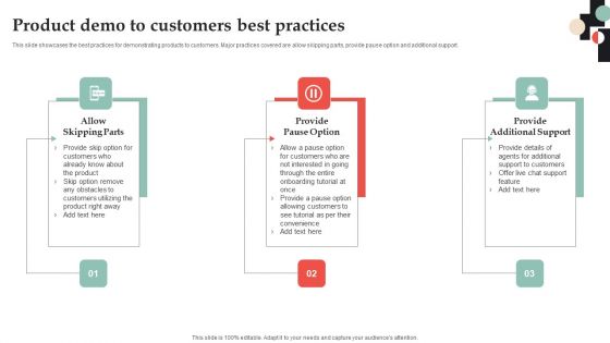 Customer Onboarding Journey Optimization Plan Product Demo To Customers Rules PDF