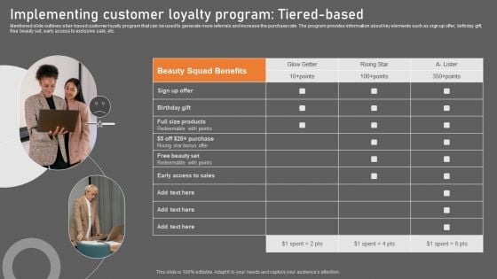 Implementing Customer Loyalty Program Tiered Based Pictures PDF