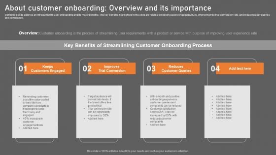 About Customer Onboarding Overview And Its Importance Rules PDF About Customer Onboarding Overview And Its Importance Rules PDF