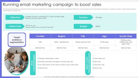 Running Email Marketing Campaign To Boost Sales Ppt Styles Styles PDF