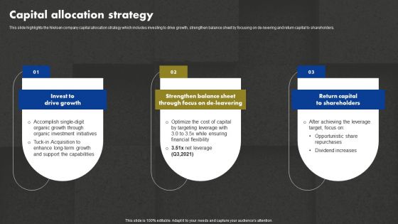 Data And Customer Analysis Company Outline Capital Allocation Strategy Information PDF