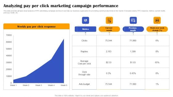 Execution Of Effective Paid Media Advertising Strategies Analyzing Pay Per Click Marketing Campaign Summary PDF