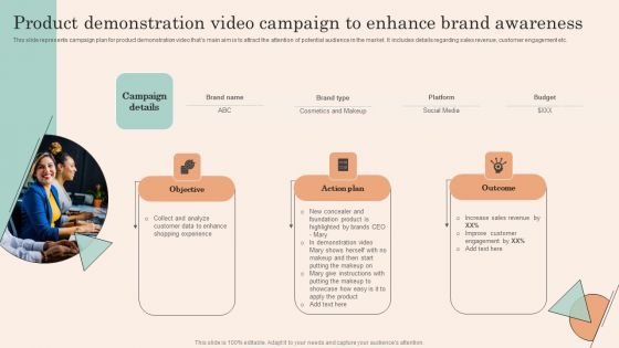 Retail Promotion Strategies To Elevate Shopper Product Demonstration Video Campaign Brochure PDF