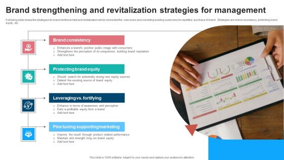 Brand Strengthening And Revitalization Strategies For Management Icons PDF