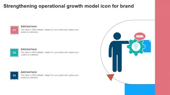 Strengthening Operational Growth Model Icon For Brand Diagrams PDF